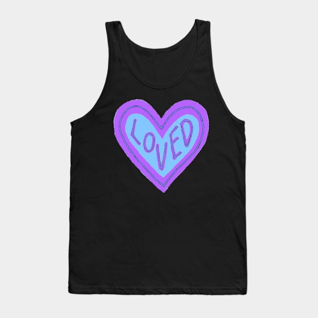 You Are Loved-Blue&Purple Tank Top by kaileyryan